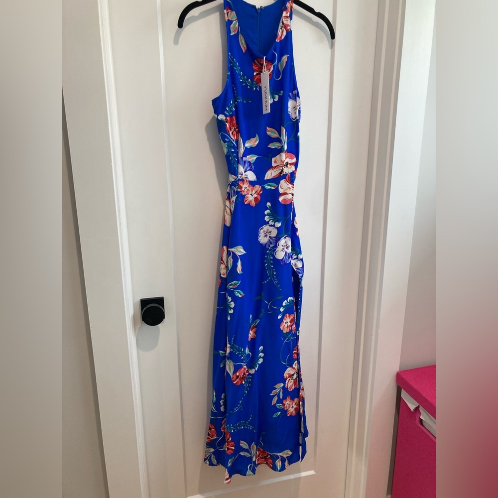 🌺 💙 Yumi Kim blue floral silk maxi dress.